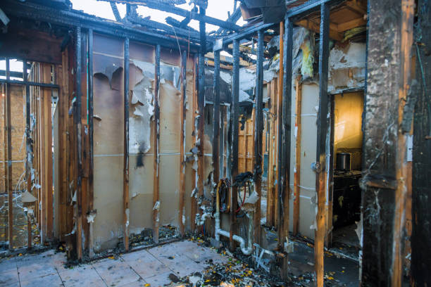Professional Emergency Fire Cleanup technician working in Winston-Salem, NC